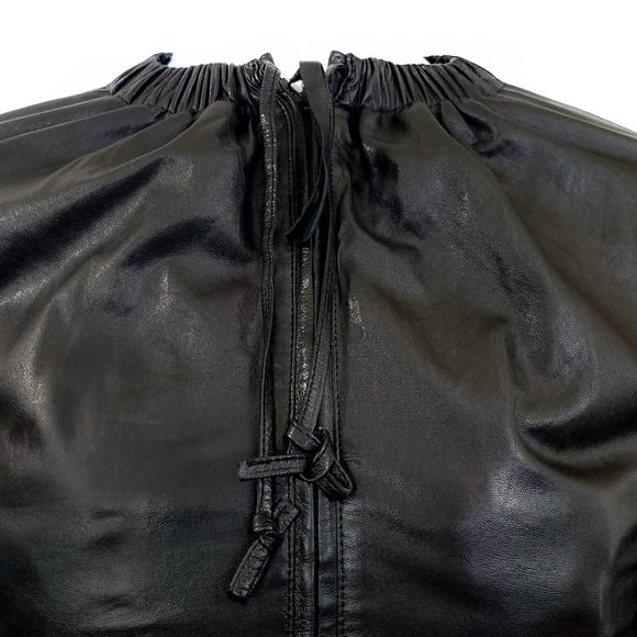 J Brand BAEZ Premium Lamb Leather Top - Picture 5 of 14